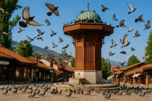 Srbilj je simbol Sarajeva, nalazi se na Baščaršiji.