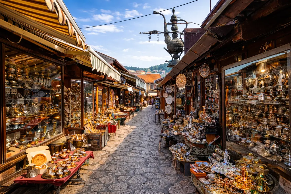 Baščaršija u Sarajevu, uličice starog dijela grada