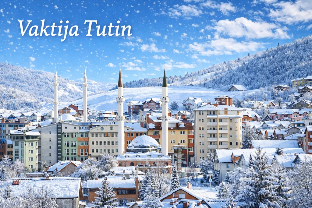 Vaktija Tutin 2026 - sabah, podne, ikindija, akšam, jacija